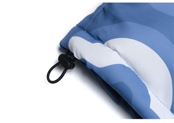 Hooded Winter Jacket Men Cartoon Graphic Print Cotton Zipper Coat Couple Harajuku Fashion Oversized Windbreaker Outwear