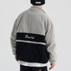 Jacket Men Letter Embroidery Color Block Soft Cozy Zipper Coats Unisex Casual Retro Simple Fashion Thick Outwear Winter