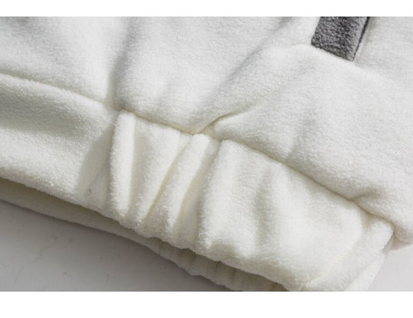 Jacket Men Letter Embroidery Color Block Soft Cozy Zipper Coats Unisex Casual Retro Simple Fashion Thick Outwear Winter