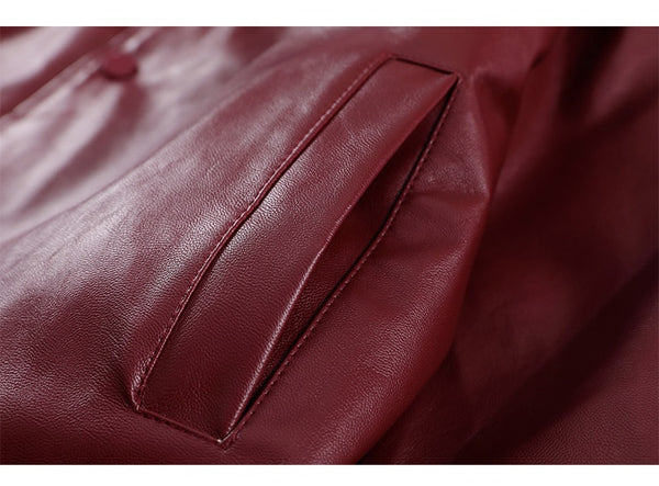 Jacket Men Furry Letter Star Leather Oversized Bomber Coats Couple All-match College Style High Street Baseball Outwear