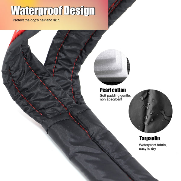 Waterproof Dog Sledding Harness Reflective Pet Sledding Skijoring Harness Big Large Dogs Weight Pulling Vest For Pet Training