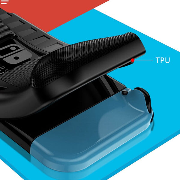 6 in 1 game accessory set Black red blue For Nintend Switch Travel Carrying Bag Screen Protector Case Charging base