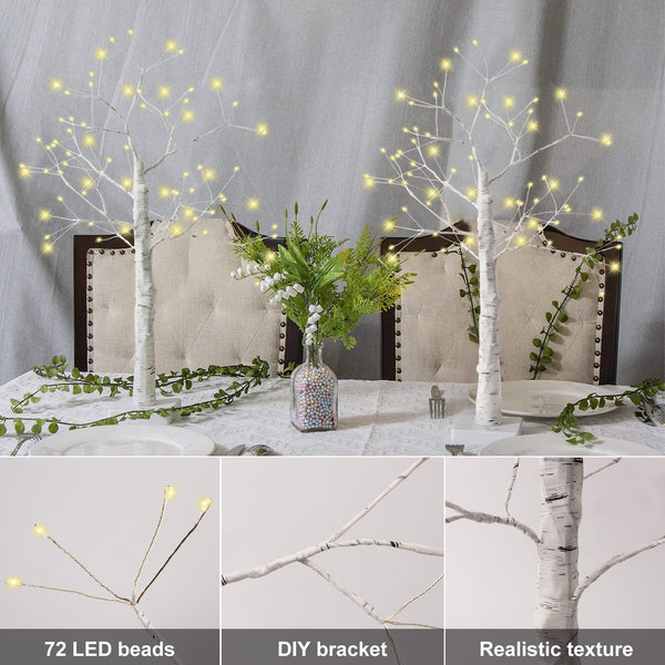 144/108 LED Night Lamp Christmas Tree led lights for bedroom 3D Desk Fairy Light Kids Room Decor USB/Battery Copper Wire Garland