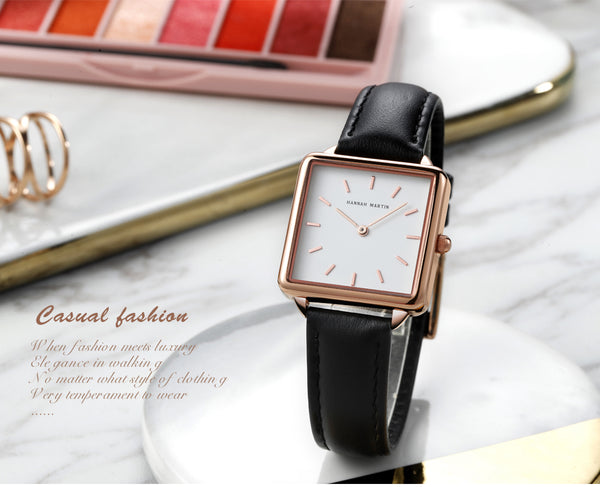 Arrival Full Solid Stainless Steel Square Dial Japan Movement Quartz Gift Rose Gold Ladies Top Brand Watches for Women