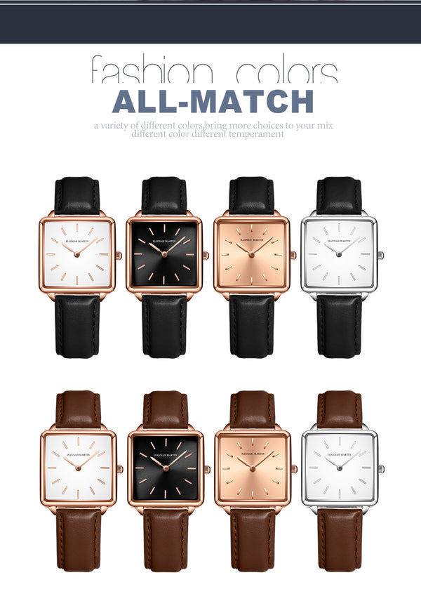 Arrival Full Solid Stainless Steel Square Dial Japan Movement Quartz Gift Rose Gold Ladies Top Brand Watches for Women