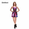 Women Clothes Cartoon Female Dresses Tweet PURPLE REVERSIBLE SKATER DRESS Pleated Drop Shipping | Vimost Shop.
