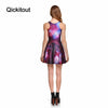 Women Clothes Cartoon Female Dresses Tweet PURPLE REVERSIBLE SKATER DRESS Pleated Drop Shipping | Vimost Shop.