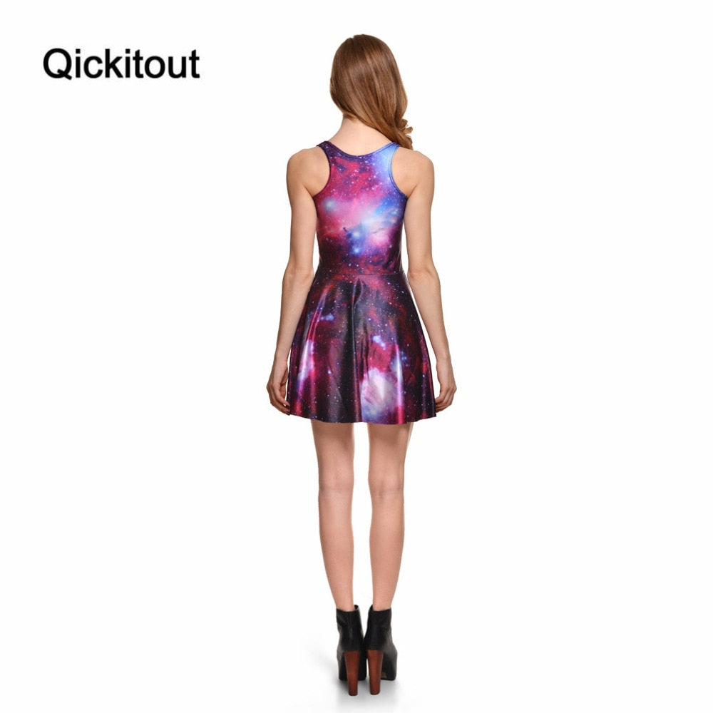 Women Clothes Cartoon Female Dresses Tweet PURPLE REVERSIBLE SKATER DRESS Pleated Drop Shipping | Vimost Shop.