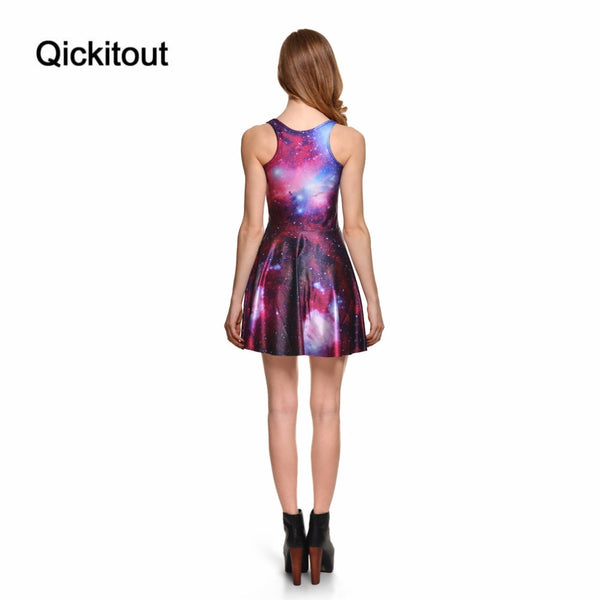 Women Clothes Cartoon Female Dresses Tweet PURPLE REVERSIBLE SKATER DRESS Pleated Drop Shipping | Vimost Shop.