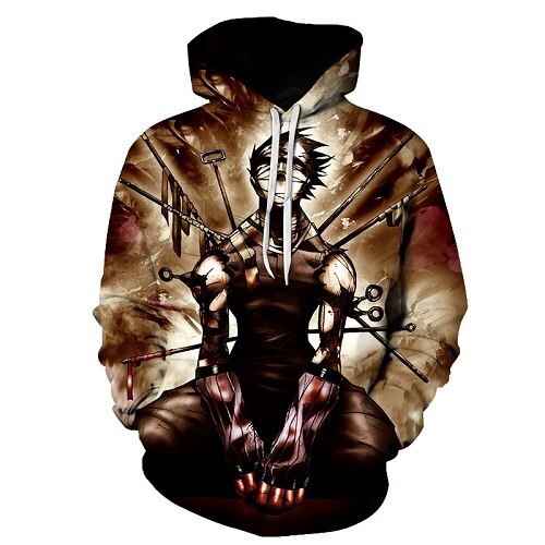 Men/women Tracksuits Tops Print  Hooded Anime Tokyo Ghoul Kaneki Ken 3D Hoodies Thin Autumn Sweatshirts | Vimost Shop.