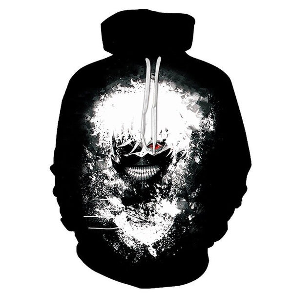 Men/women Tracksuits Tops Print  Hooded Anime Tokyo Ghoul Kaneki Ken 3D Hoodies Thin Autumn Sweatshirts | Vimost Shop.