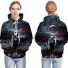 Night Space Galaxy Sweatshirts Men/women Tracksuits Tops Print Galaxy Wolf Hooded Hoodies Thin Autumn Sweatshirts | Vimost Shop.