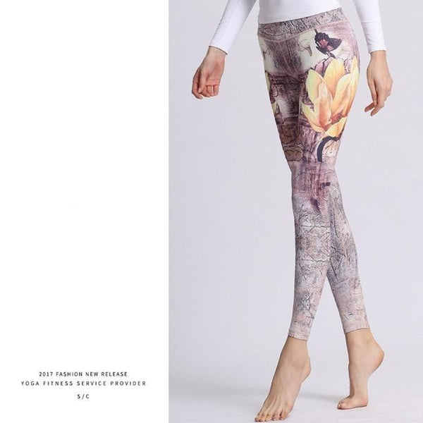 Women Stretched Printed Yoga Pants Yoga leggings | Vimost Shop.