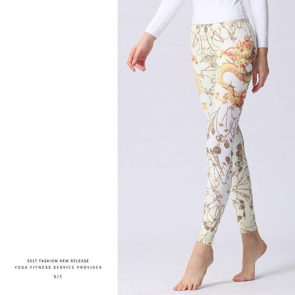 Women Stretched Printed Yoga Pants Yoga leggings | Vimost Shop.