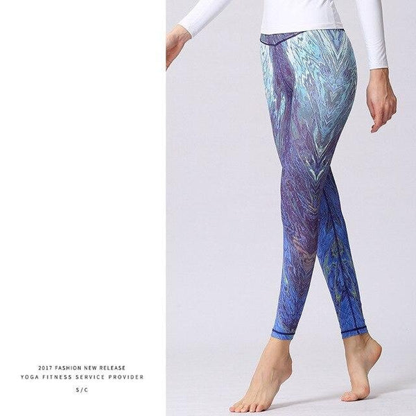 Women Stretched Printed Yoga Pants Yoga leggings | Vimost Shop.