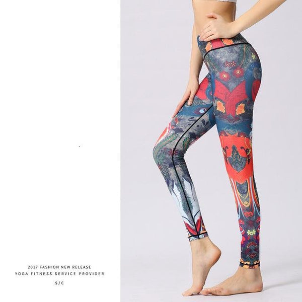 Women Stretched Printed Yoga Pants Yoga leggings | Vimost Shop.