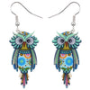 Animal Acrylic Stud Dangle Drop Owl Birds Big Long Earrings News Fashion Jewelry For Girls Women Teens KIDS Anime Gift | Vimost Shop.