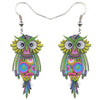 Animal Acrylic Stud Dangle Drop Owl Birds Big Long Earrings News Fashion Jewelry For Girls Women Teens KIDS Anime Gift | Vimost Shop.