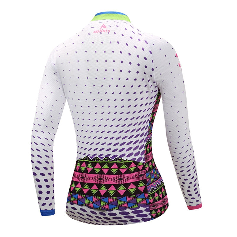 Women Long Sleeve Thermal Fleece Cycling Clothing | Vimost Shop.