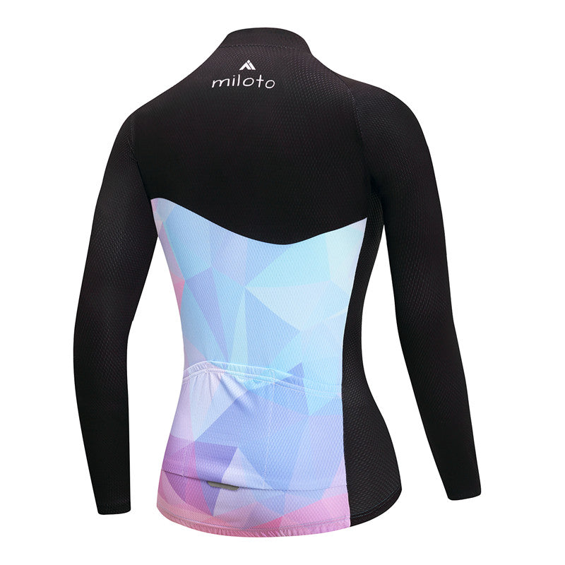 Women Long Sleeve Thermal Fleece Cycling Clothing | Vimost Shop.