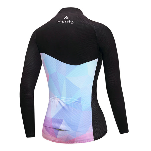 Women Long Sleeve Thermal Fleece Cycling Clothing | Vimost Shop.