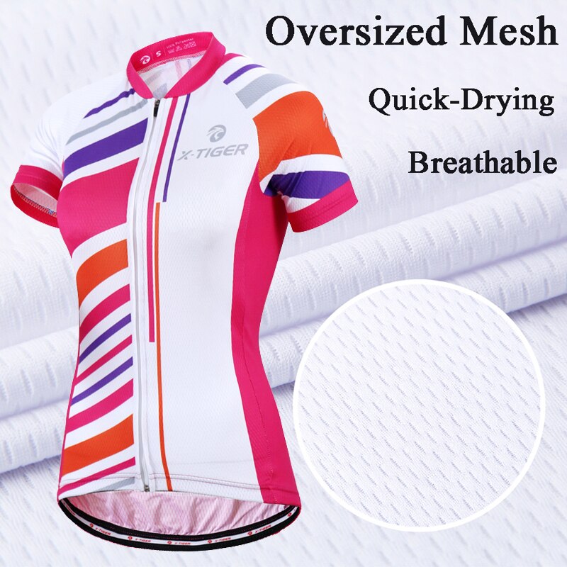 Women Summer UV Cycling Jerseys Set 100% Polyester | Vimost Shop.