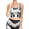 3D Digital Print Woman Cropped Crop Top Sexy Fitness Tops Sleeveless Mechanical Gear women top | Vimost Shop.