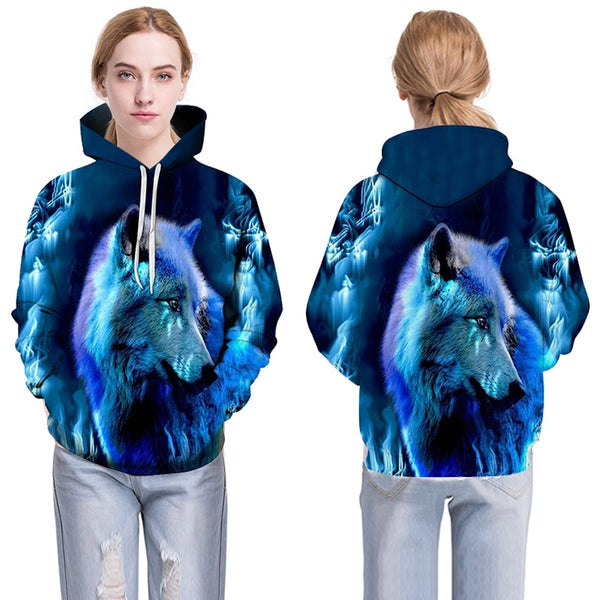 3D Hoodies Men Couple Wolf printed Hoodie Animal Hoody Sweatshirt Casual Tracksuit Pullover Jacket Autumn | Vimost Shop.