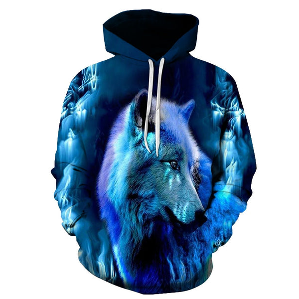3D Hoodies Men Couple Wolf printed Hoodie Animal Hoody Sweatshirt Casual Tracksuit Pullover Jacket Autumn | Vimost Shop.