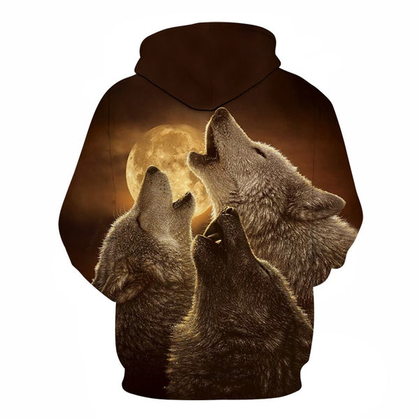 3D Hoodies Men Couple Wolf printed Hoodie Animal Hoody Sweatshirt Casual Tracksuit Pullover Jacket Autumn | Vimost Shop.