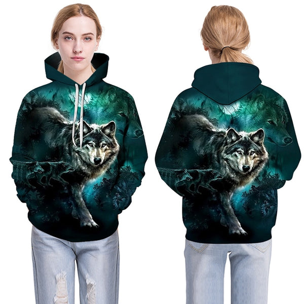3D Hoodies Men Couple Wolf printed Hoodie Animal Hoody Sweatshirt Casual Tracksuit Pullover Jacket Autumn | Vimost Shop.