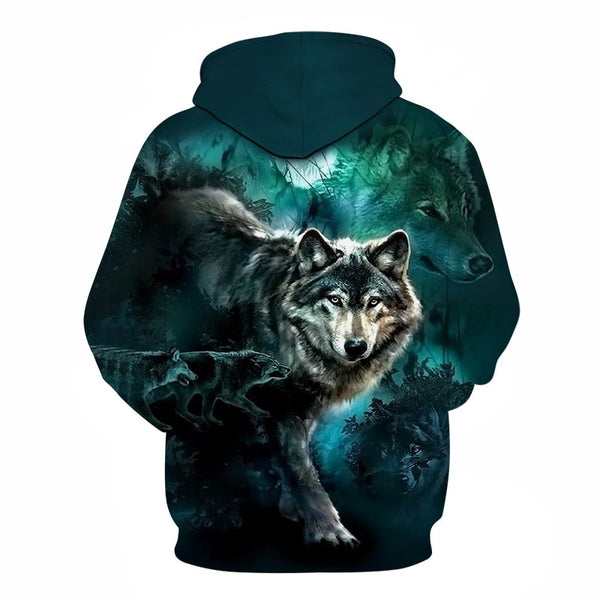 3D Hoodies Men Couple Wolf printed Hoodie Animal Hoody Sweatshirt Casual Tracksuit Pullover Jacket Autumn | Vimost Shop.