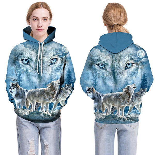 3D Hoodies Men Couple Wolf printed Hoodie Animal Hoody Sweatshirt Casual Tracksuit Pullover Jacket Autumn | Vimost Shop.