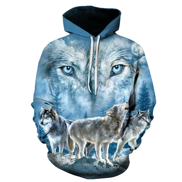 3D Hoodies Men Couple Wolf printed Hoodie Animal Hoody Sweatshirt Casual Tracksuit Pullover Jacket Autumn | Vimost Shop.