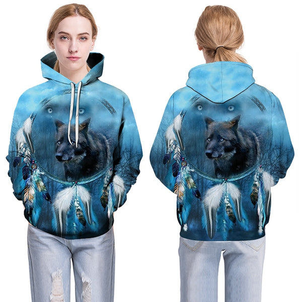 3D Hoodies Men Couple Wolf printed Hoodie Animal Hoody Sweatshirt Casual Tracksuit Pullover Jacket Autumn | Vimost Shop.