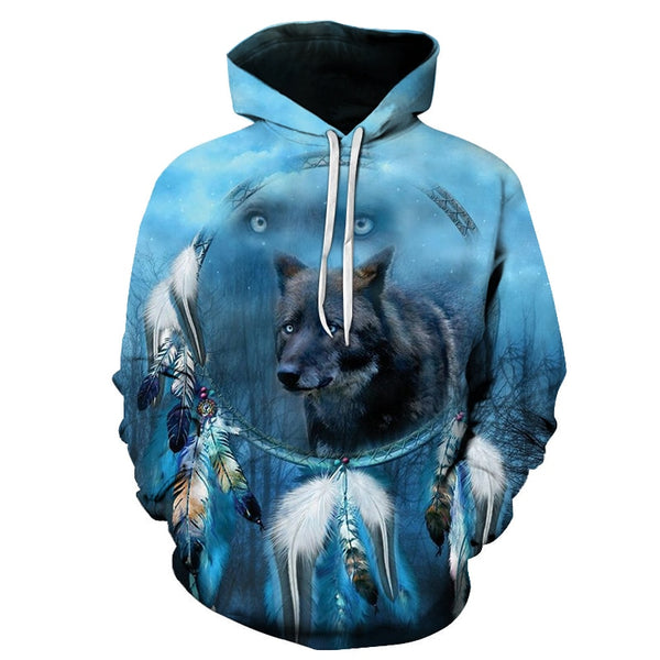 3D Hoodies Men Couple Wolf printed Hoodie Animal Hoody Sweatshirt Casual Tracksuit Pullover Jacket Autumn | Vimost Shop.