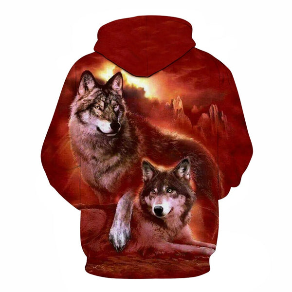 3D Hoodies Men Couple Wolf printed Hoodie Animal Hoody Sweatshirt Casual Tracksuit Pullover Jacket Autumn | Vimost Shop.