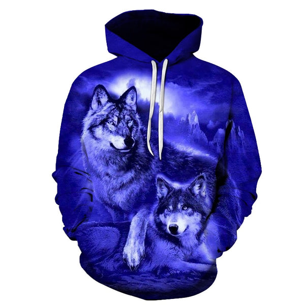 3D Hoodies Men Couple Wolf printed Hoodie Animal Hoody Sweatshirt Casual Tracksuit Pullover Jacket Autumn | Vimost Shop.