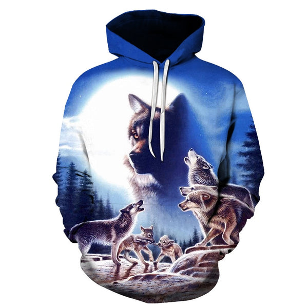 3D Hoodies Men Couple Wolf printed Hoodie Animal Hoody Sweatshirt Casual Tracksuit Pullover Jacket Autumn | Vimost Shop.
