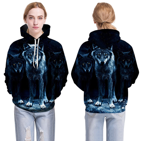 3D Hoodies Men Couple Wolf printed Hoodie Animal Hoody Sweatshirt Casual Tracksuit Pullover Jacket Autumn | Vimost Shop.