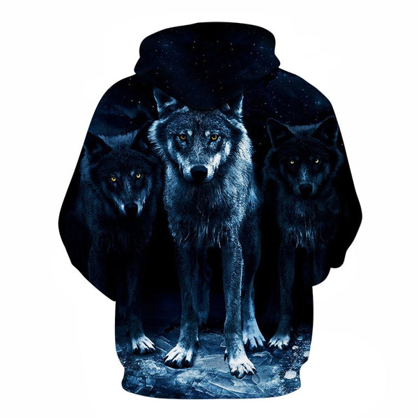3D Hoodies Men Couple Wolf printed Hoodie Animal Hoody Sweatshirt Casual Tracksuit Pullover Jacket Autumn | Vimost Shop.