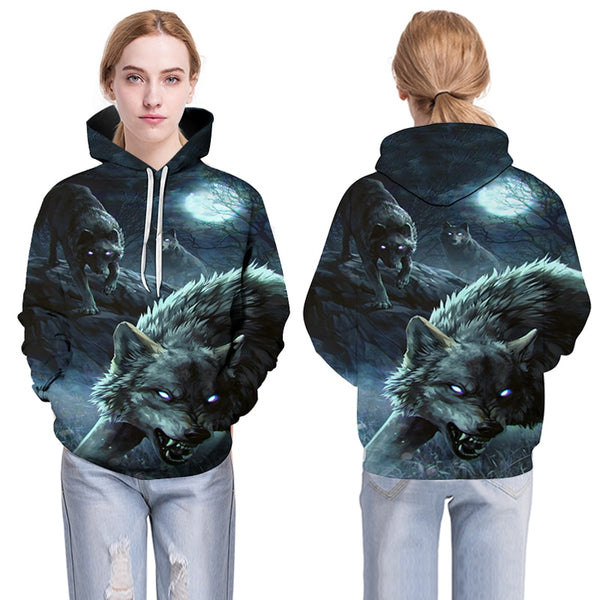 3D Hoodies Men Couple Wolf printed Hoodie Animal Hoody Sweatshirt Casual Tracksuit Pullover Jacket Autumn | Vimost Shop.