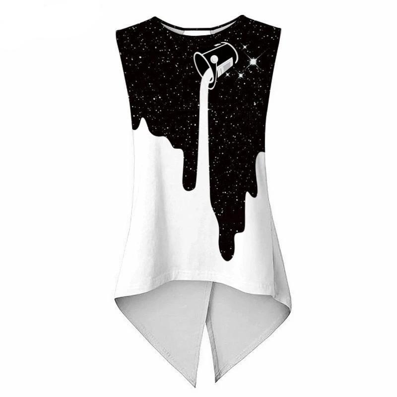 Summer Women Yoga Shirt Milk Star Print Sportwear | Vimost Shop.