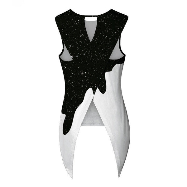 Summer Women Yoga Shirt Milk Star Print Sportwear | Vimost Shop.