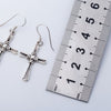 925 Sterling Silver Cross Dangle Drop Earrings Biker Jewelry Gifts for Women Wife Her Girlfriend Girls Dropshipping YCE01 | Vimost Shop.