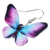 Acrylic Big Bright-coloured Butterfly Insect Earrings Dangle Drop Novelty Jewelry For Women Girls Ladies Teens Accessory | Vimost Shop.