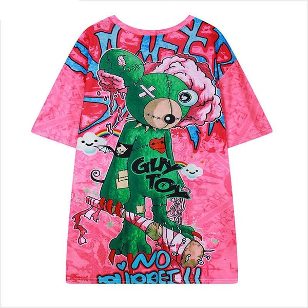 Harajuku Style T Shirt Women Bear Printed | Vimost Shop.