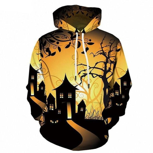 Halloween Pumpkin 3d Print Party Moon Sweatshirt | Vimost Shop.