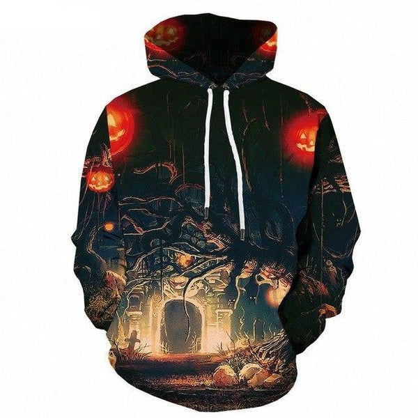 Halloween Pumpkin 3d Print Party Moon Sweatshirt | Vimost Shop.