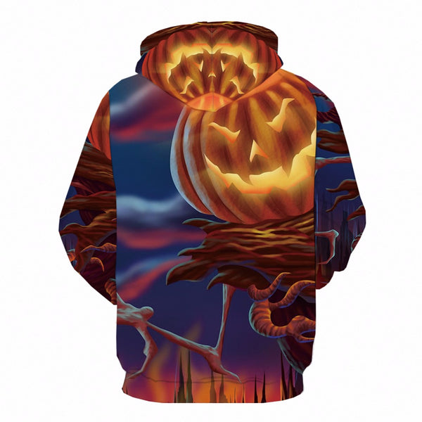 Halloween Pumpkin 3d Print Party Moon Sweatshirt | Vimost Shop.
